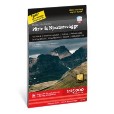 Högalpin karta Pårte & Njoatsosvágge Calazo