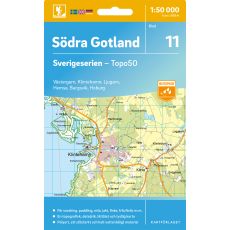 11 Södra Gotland Sverigeserien 1:50 000