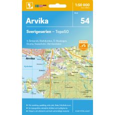 54 Arvika Sverigeserien 1:50 000