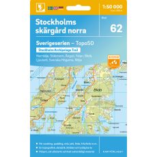 62 Stockholms Skärgård norra Sverigeserien 1:50 000