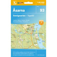 93 Åsarna Sverigeserien 1:50 000