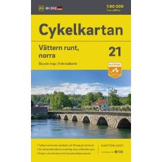 Cykelkartan 21 Vättern runt - Norra