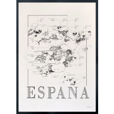 Vinkarta Espana 50x70cm