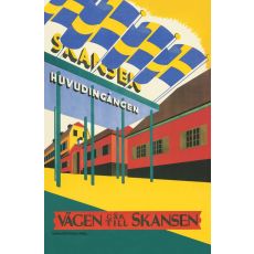 Vykort Skansens entré