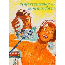 Vintersemester ger Sommarform 1959, affisch 21x30cm