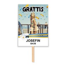 Studentskylt 50x70cm KONFETTI NR 12