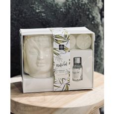 Aromaset Buddha Aromalampa Vax Doftolja Lotus Presentset
