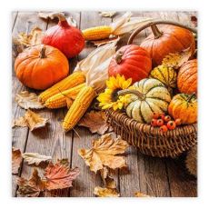 Kaffeservetter Skördekorg 25x25 cm 20-pack