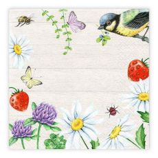 Kaffeservetter Talgoxe sommar 25x25cm 20-pack
