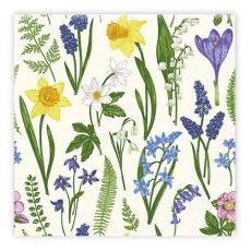 Kaffeservetter Landskapsblomma 25x25cm 20-pack