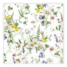 Servetter Ängsblommor 33x33cm 20-pack