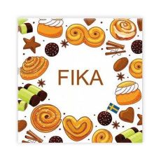 Kaffeservetter Fika 25x25cm