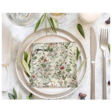 Servetter Blommor Rosa