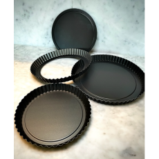 Grilo Pajform räfflad med löstagbar botten 3-pack