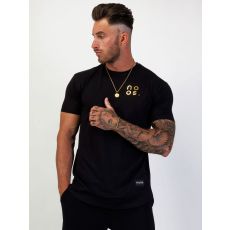 Small Logo Scoop Tee Black/Gold