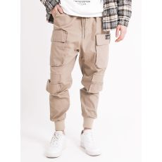 Multi Pocket Cargo Pants Beige