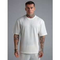 Ecru Textured T-shirt