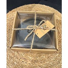 Ljusstake Svart Keramik 15 cm