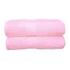 Bath Sheet Towels (90x160cm) - Pack of 2 - Pink