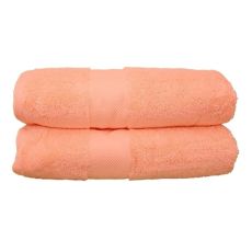 Bath Sheet Towels (90x160cm) - Pack of 2 - Salmon
