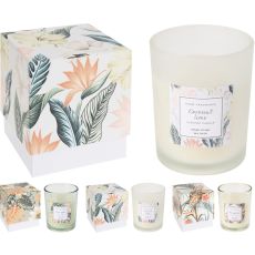 Doftljus Frangipani Glas Khaki