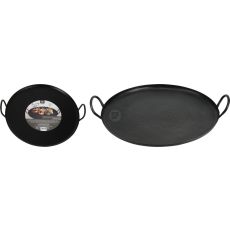 Fat Bricka Uppläggning Svart Metall 40 cm