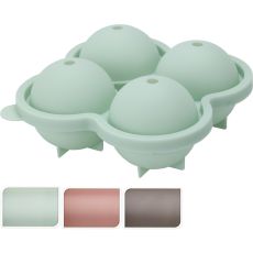 Iskub Bollar 4-fack Grön Rosa Grå