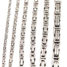 Kejsarlänk "Figaro" i Rostfritt Stål  4mm, 5mm, 6mm, 8mm alternativt 10mm -längd 55 cm