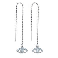 Örhängen "Crystal Eyes" med Cubic Zirconia och i 925 Sterling Silverplätering