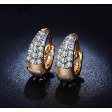 Örhängen med  Cubic Zirconia och i 18K Guldplätering