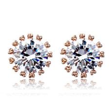 Örhängen "Star" med 2.75ct Cubic Zirconia och Guldplätering