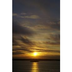 Solnedgång över havet