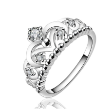 Ring med Cubic Zirconia samt i 925 Sterling Silverplätering