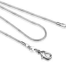 Halskedja i 925 Sterling Silverplätering 1mm -flera längder