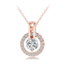 Halsband med Austrian Crystals och i 18 K Guldplätering