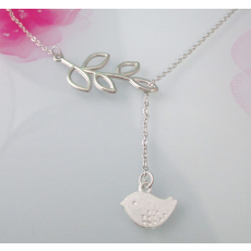 Halsband "Litle Bird" -Silverfärgad