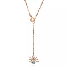 Halsband "Spider" med Cubic Zirconia och  i 18K Guldplätering