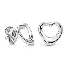 Örhängen "Silverhearts" i 925 Sterling Silverplätering
