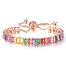Armband med Cubic Zirconia och i 18K RoséGuldplätering