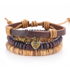 Läderarmband "Hecho Con Amor"