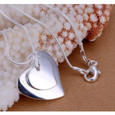 Halsband "Two Heart" med 925 Silverplätering