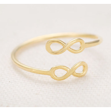 Ring "Double Forever" i 18K Guldplätering