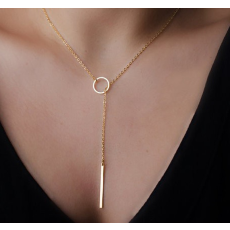 Halsband "Golden Bar" -Guldfärgad