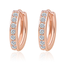 Örhängen med Cubic Zirconia och i 18 K Guldplätering