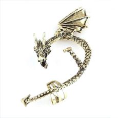 Örhänge "Dragon punk" i Antik Bronsfärg