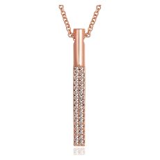 Halsband med Austrian Crystals och i 18 K Guldplätering