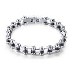 Armband i rosfritt stål och Silikon