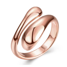 Ring "Droppe" i 18K Roséguldplätering
