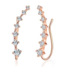Örhängen med Cubic Zirconia och i 18 K Guldplätering