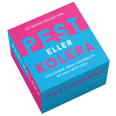 Pest eller kolera -Spel i liten bekväm ask
